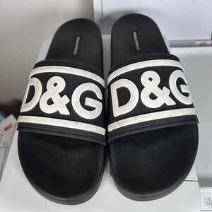 Dolce & Gabbana Logo Sport Slides – Pre-Owned
